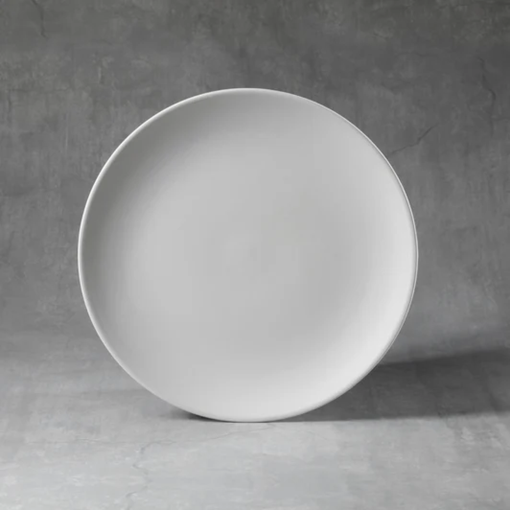 Ceramic Bisque Coupe Dinner Plate Ceramic Bisque Coupe Dinner Plate